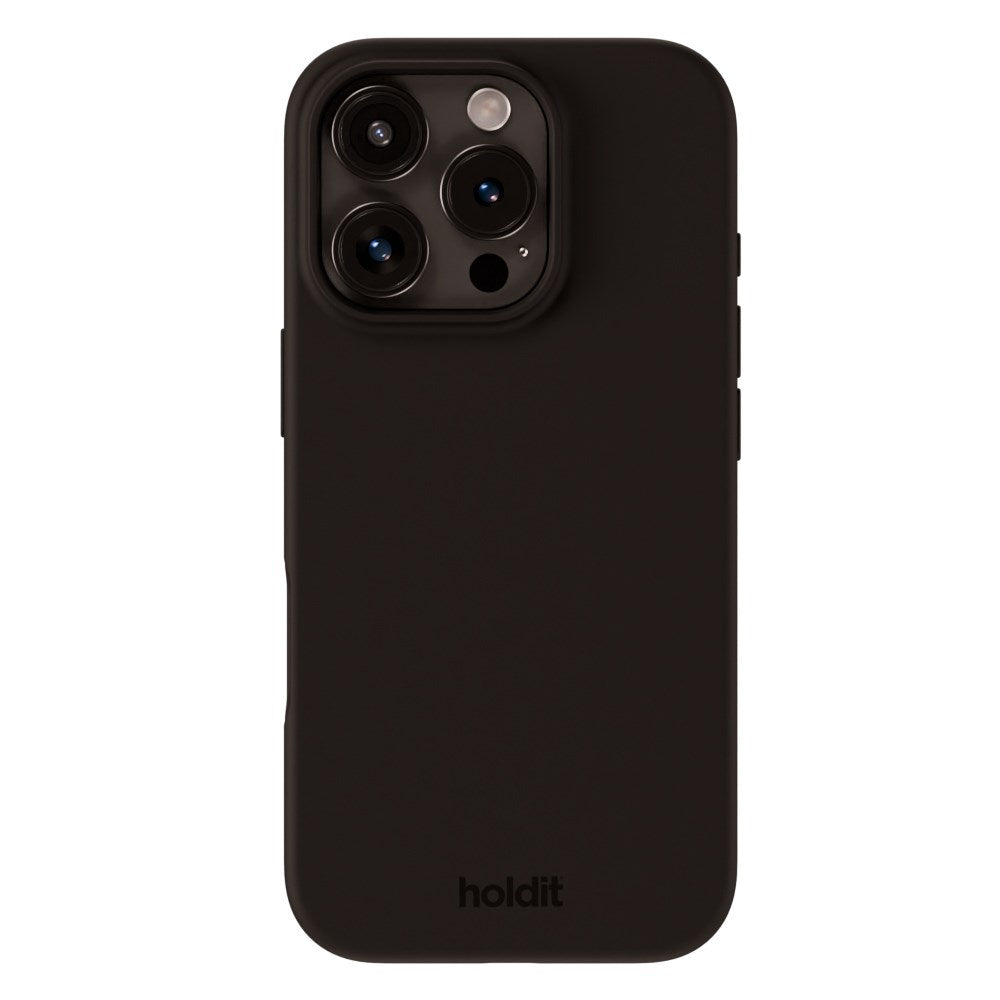 Holdit iPhone 16 Pro Max Soft Touch Silikone Case - Black