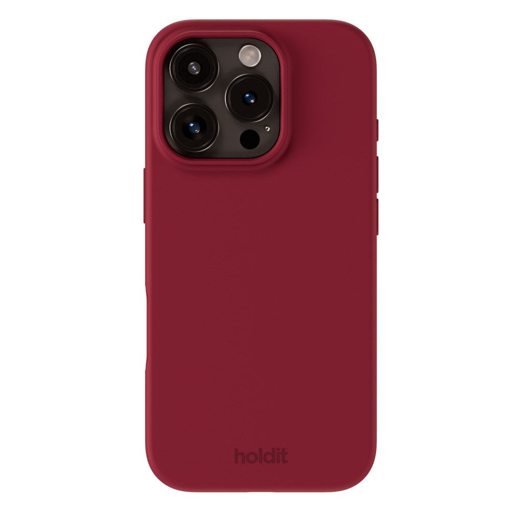 Holdit iPhone 16 Pro Max Soft Touch Silikone Case - Red Velvet