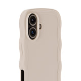 Holdit iPhone 16 Plus Wavy Case - Beige