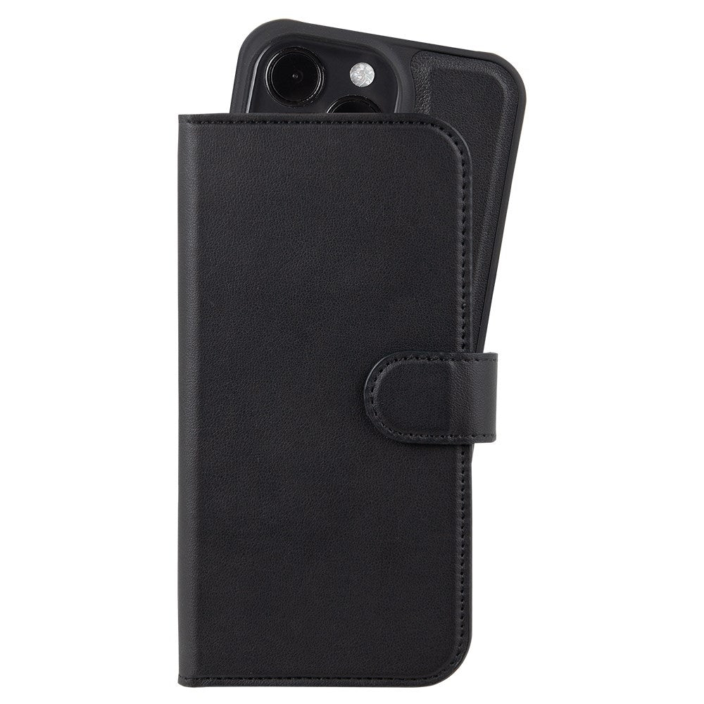 Holdit iPhone 16 Pro Wallet Case Magnet Plus - Flip Case - Black