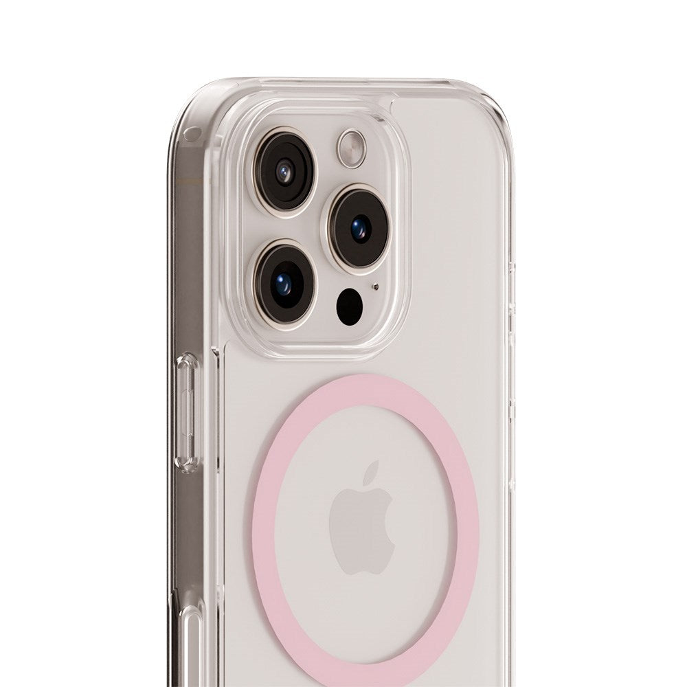 Holdit iPhone 16 Pro MagSafe Case - Transparent / Pink