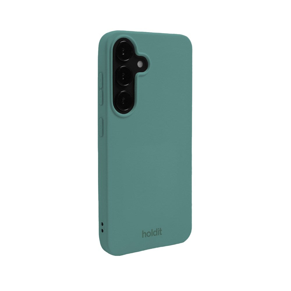 Holdit Samsung Galaxy S25 Soft Touch Silikone Case - Moss Green