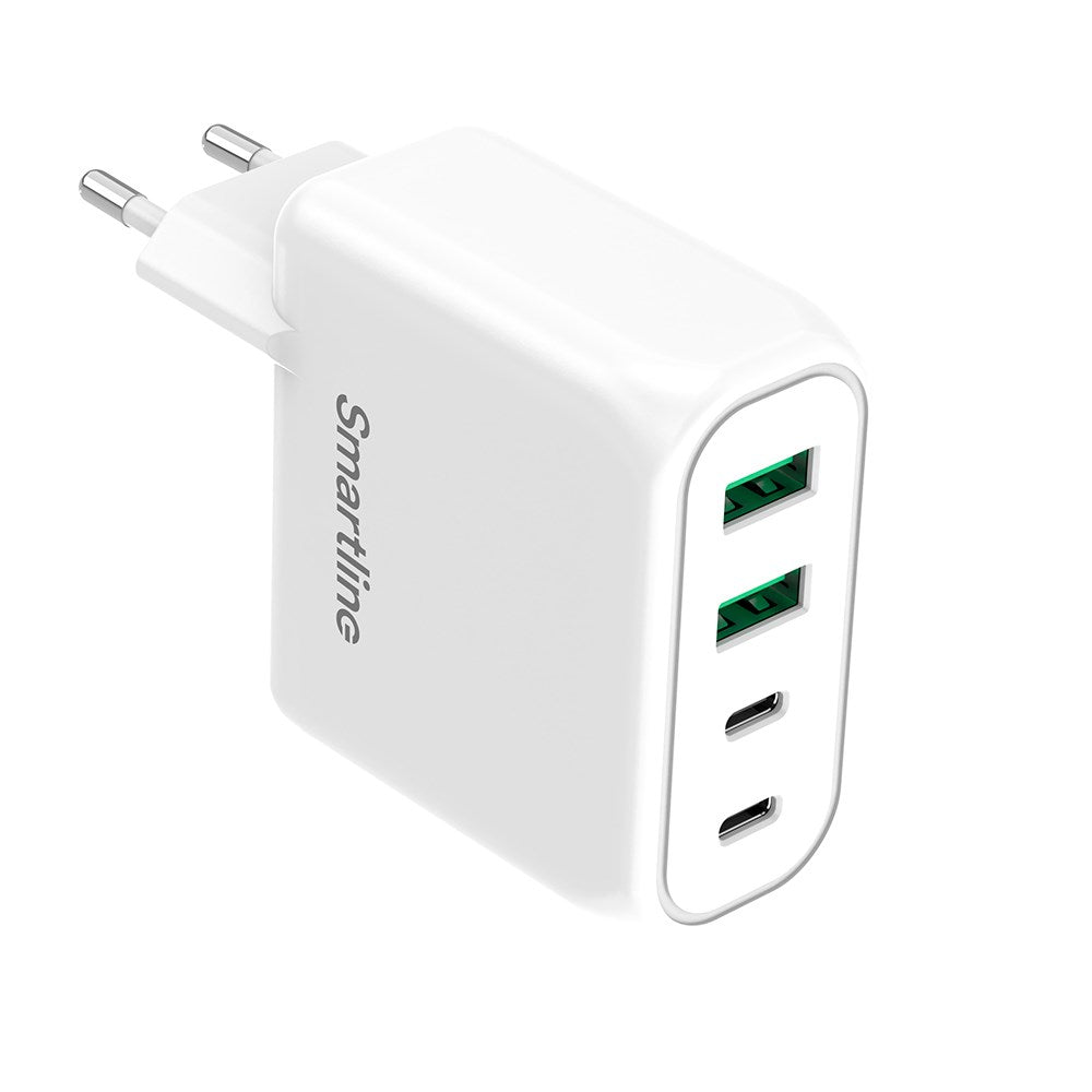 Smartline 100W Wall Charger PD (Power Delivery) 2 x USB-C 2 x USB-A - White