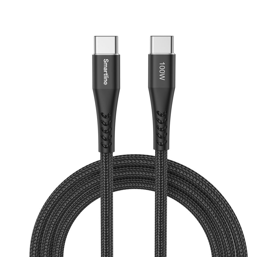 Smartline 100W USB-C to USB-C Cable 2 m. - Black