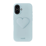 Holdit 3D Silicone Sticker Heart - Mineral Blue