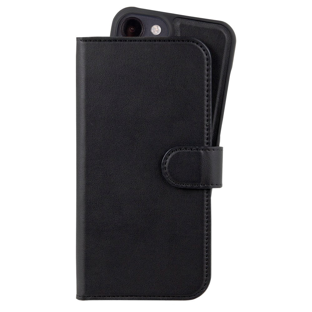 Holdit iPhone 15 Wallet Case MagSafe Plus - Flip Case - MagSafe Compatible - Black