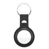 KeyBudz AirTag Keychain - Snap Ring - 2 Pack - Leather - Black