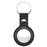 KeyBudz AirTag Keychain - Snap Ring - 1 Pack - Leather - Black