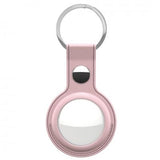 KeyBudz AirTag Keychain - Snap Ring - 1 Pack - Leather - Pink