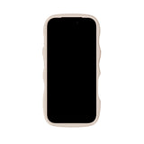 Holdit iPhone 17 Pro Wavy Case - Light Beige / Transparent