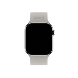 Apple Watch (42/44/SE/45/46/49mm) Holdit Silicone Watch Strap with Metal Buckle - Taupe