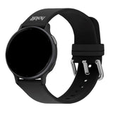 Universal Holdit Silicone Watch Strap with Metal Buckle (22mm) - Black