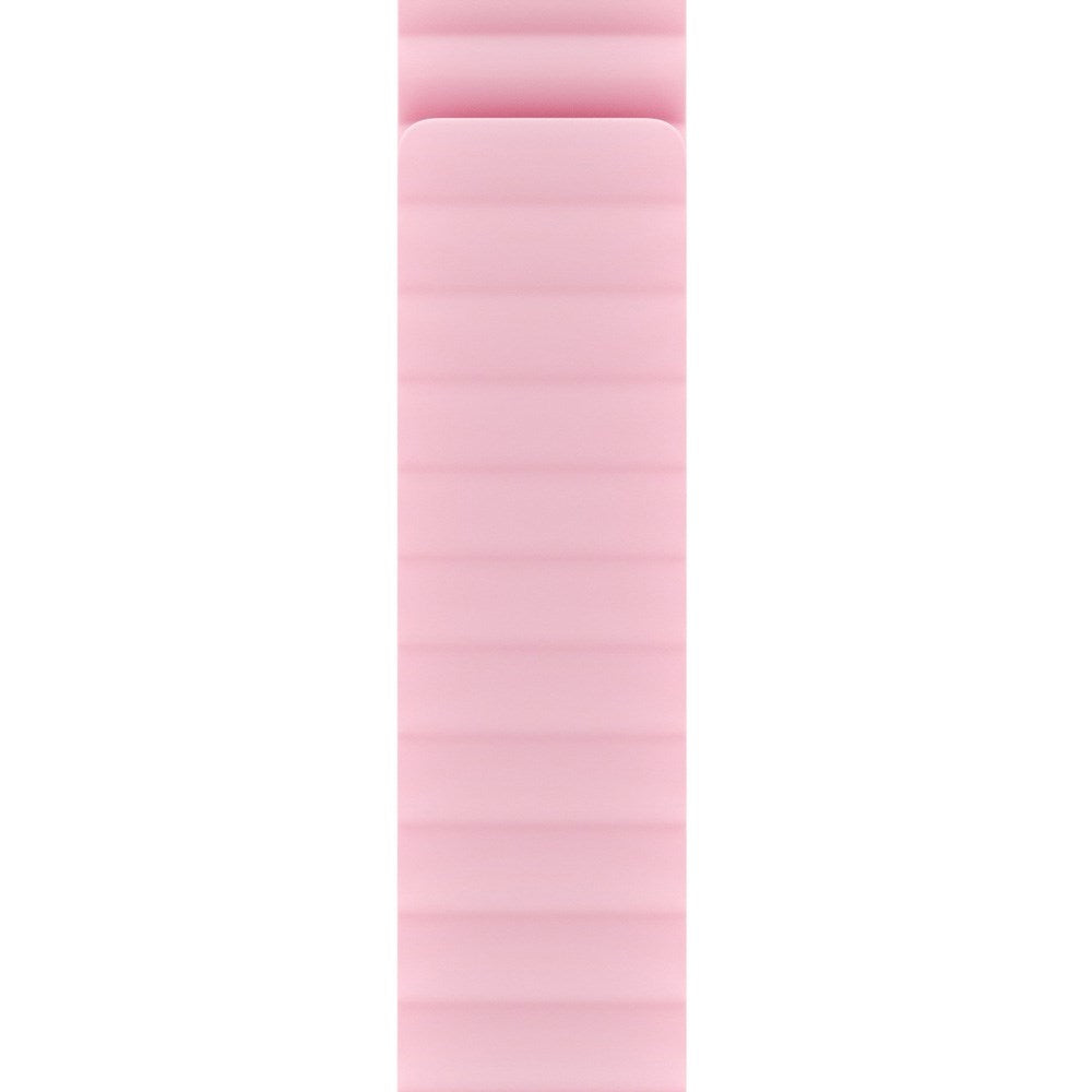 Apple Watch (42/44/SE/45/46/49mm) Holdit Silicone Magnet Watch Strap - Pink / Beige