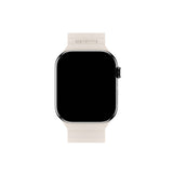 Apple Watch (42/44/SE/45/46/49mm) Holdit Silicone Magnet Watch Strap - Light Beige / Beige