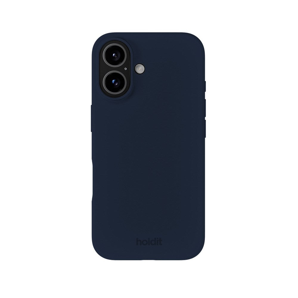 Holdit iPhone 16 Soft Touch Silikone Case - Midnight Blue