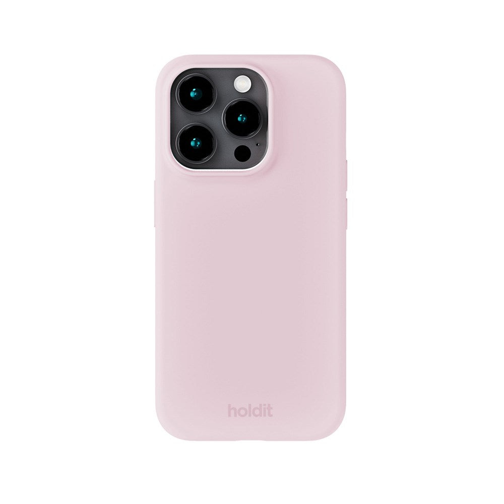 Holdit iPhone 15 Pro Soft Touch Silikone Case - Pale Pink