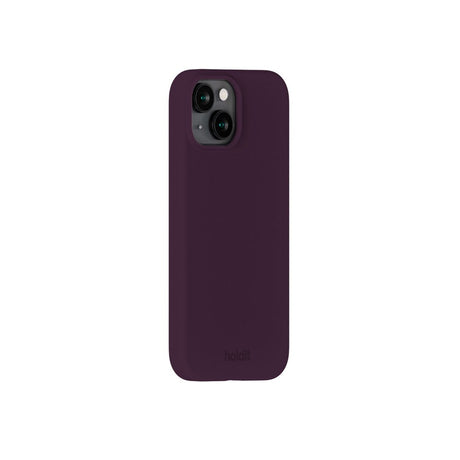 Holdit iPhone 15 Soft Touch Silikone Case - Deep Plum
