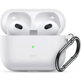 ESR Bounce Apple Airpods (3rd gen.) Silicone Case w. Carabiner - White