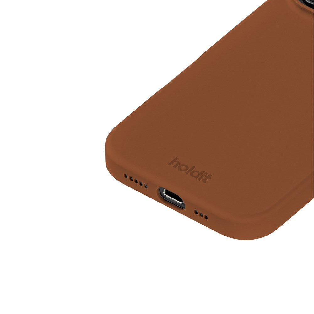Holdit iPhone 16 Pro Soft Touch Silikone Case - Almond Brown