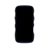 Holdit iPhone 16 Wavy Case - Midnight Blue / Transparent
