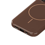 Holdit iPhone 16 Mono Case - MagSafe Compatible - Chocolate / Beige