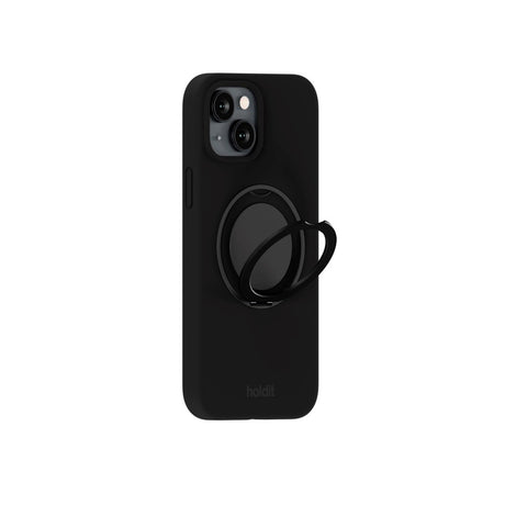iPhone 16e / 15 Holdit Silicone Stand Case - Black