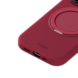 iPhone 16 Pro Holdit Silicone Stand Case - Red Velvet