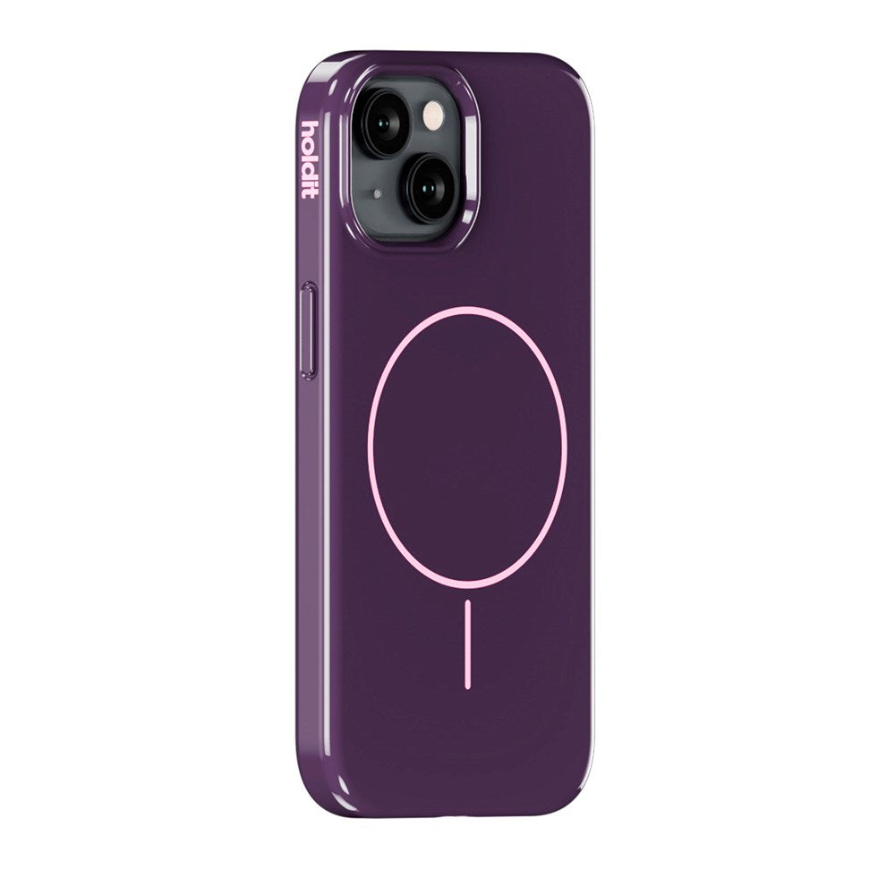 Holdit iPhone 16e / 15 / 14 / 13 Mono Case - MagSafe Compatible - Deep Plum / Pink