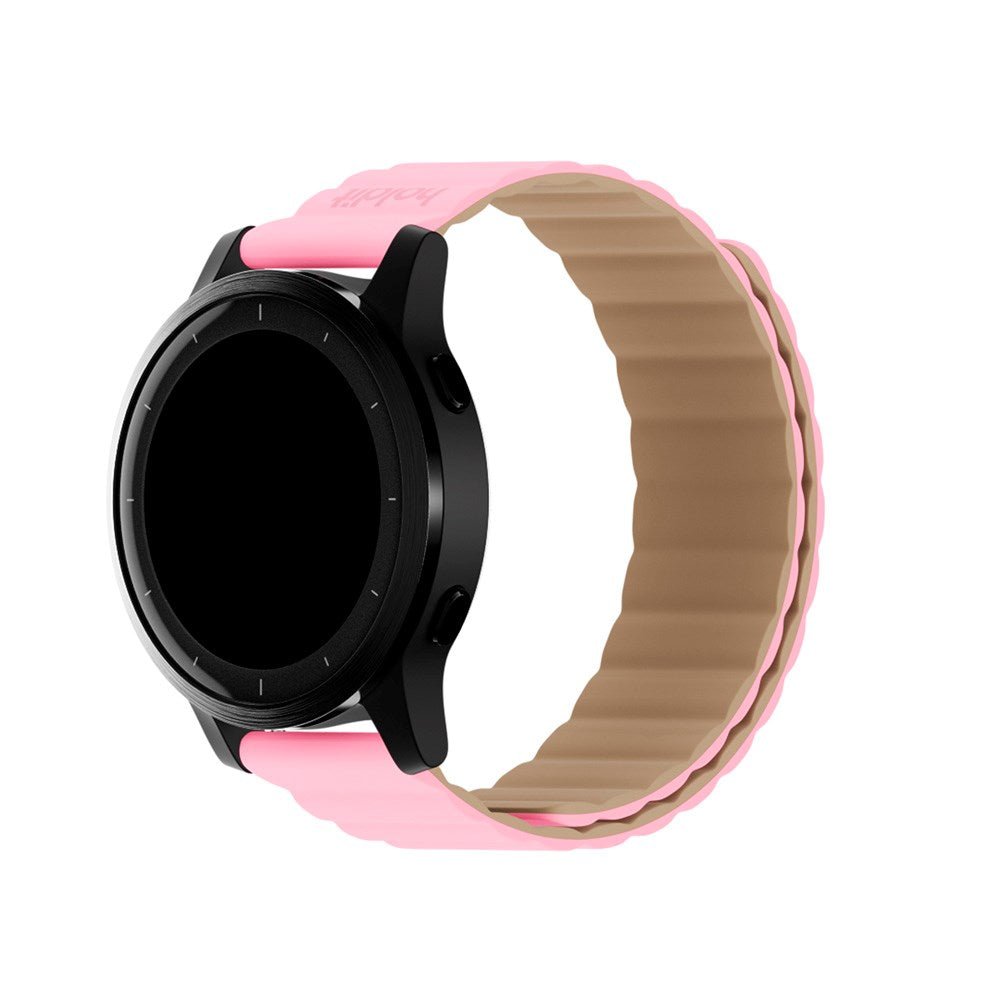 Universal Holdit Silicone Magnet Strap (22mm) - Pink / Beige