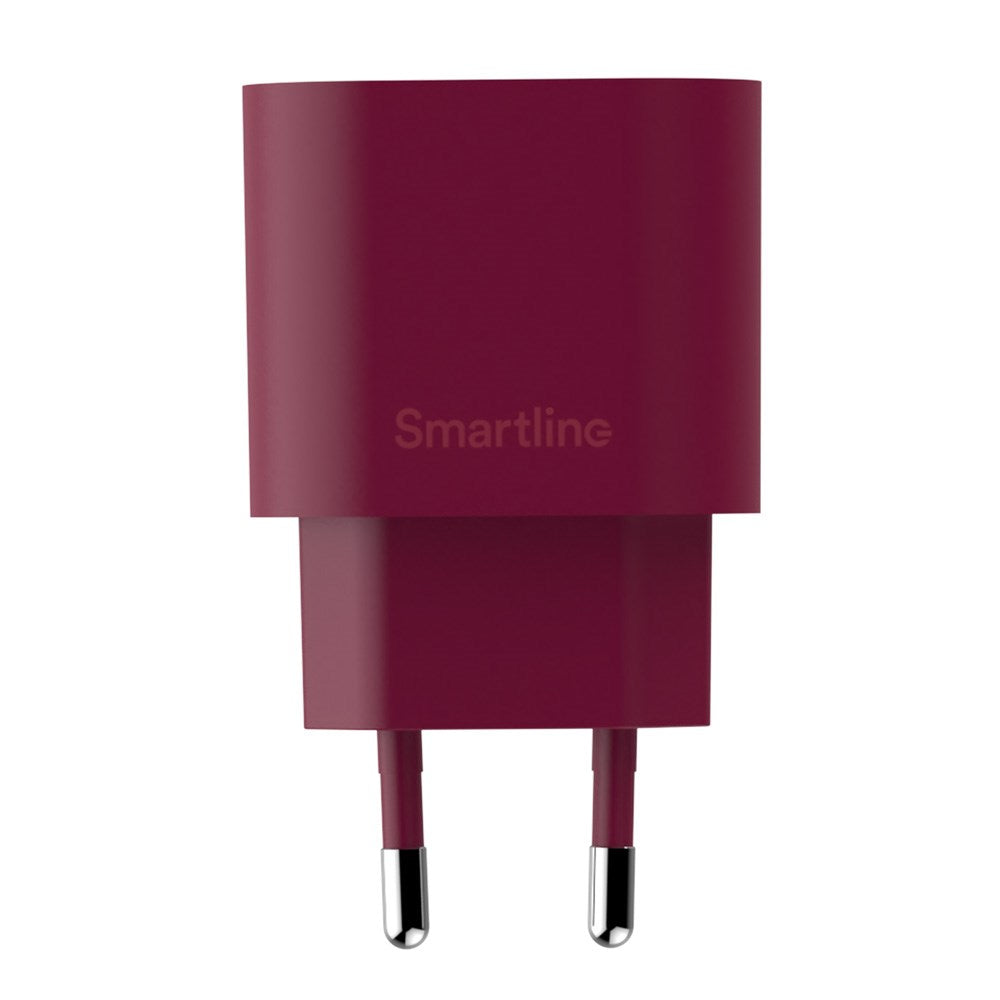 Smartline 20W Wall Charger with 1 x USB-C – Dark Red