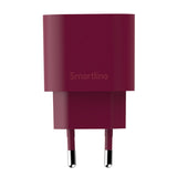 Smartline 20W Wall Charger with 1 x USB-C – Dark Red
