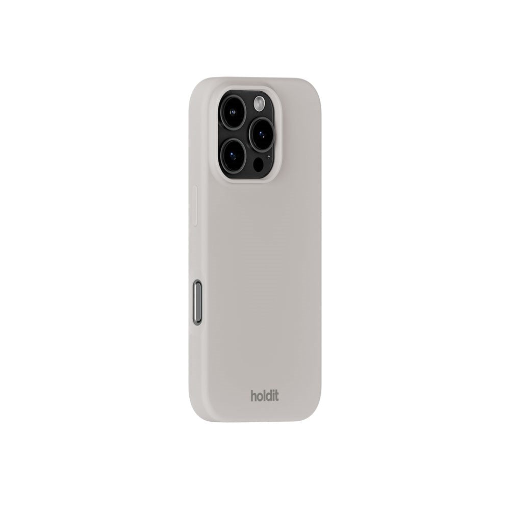 iPhone 16 Pro Max Holdit Soft Touch Silicone Case - Wool Gray