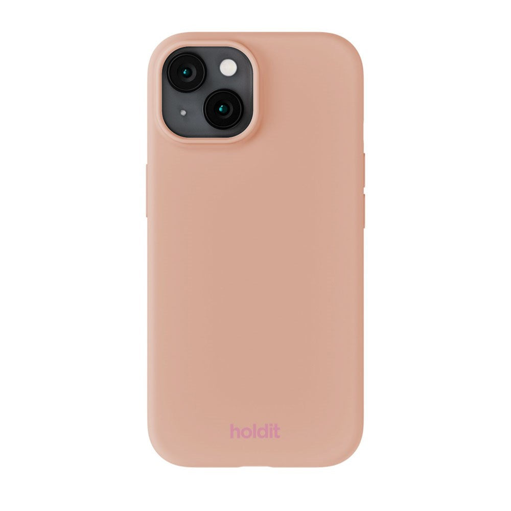 iPhone 15 Holdit Soft Touch Silicone Case - Bare Pink