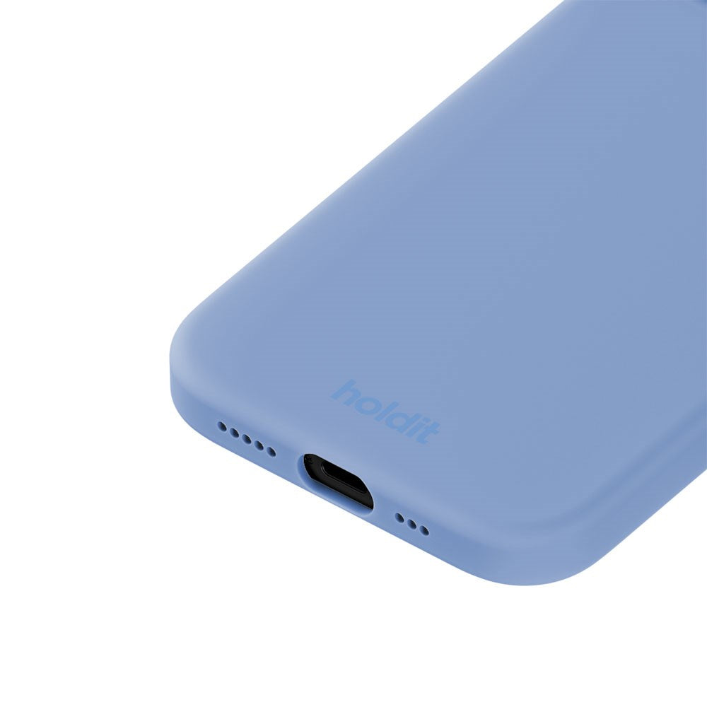 iPhone 15 Holdit Soft Touch Silicone Case - Soft Cobalt