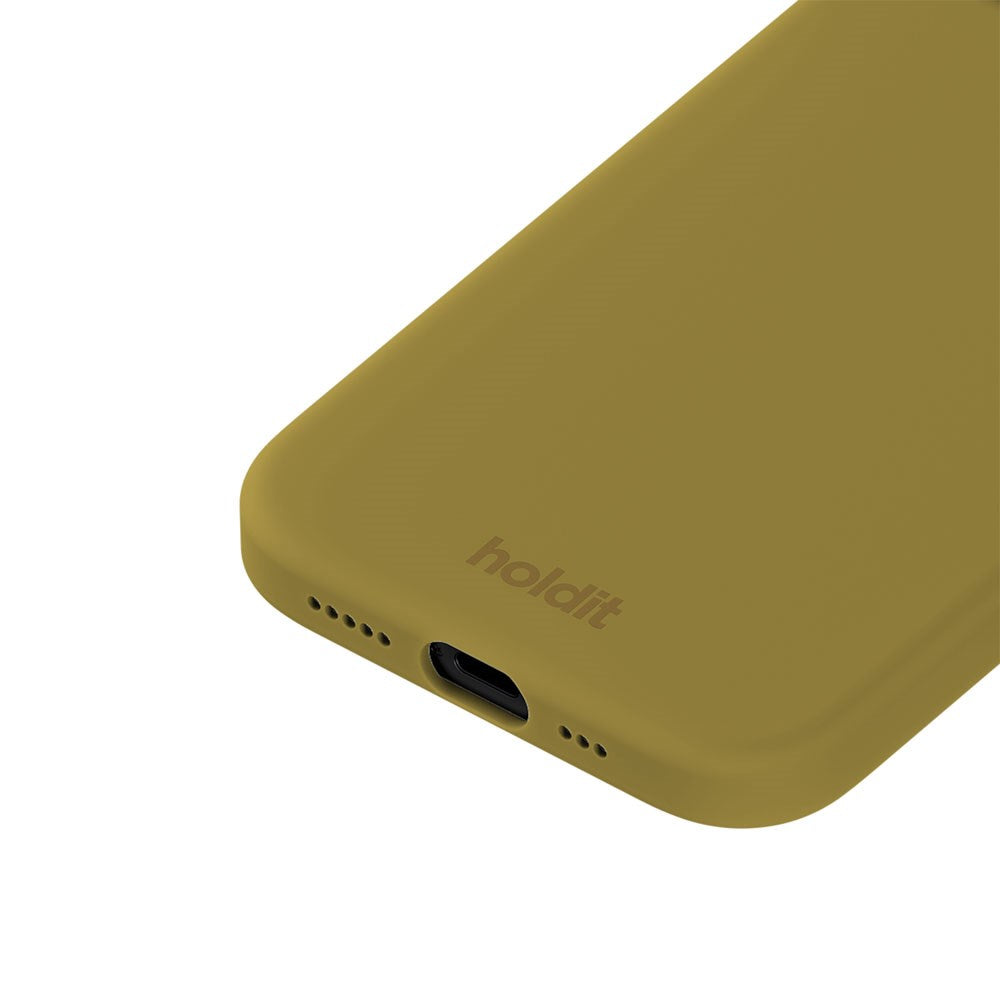 iPhone 14 / 13 Holdit Soft Touch Silicone Case - Warm Olive