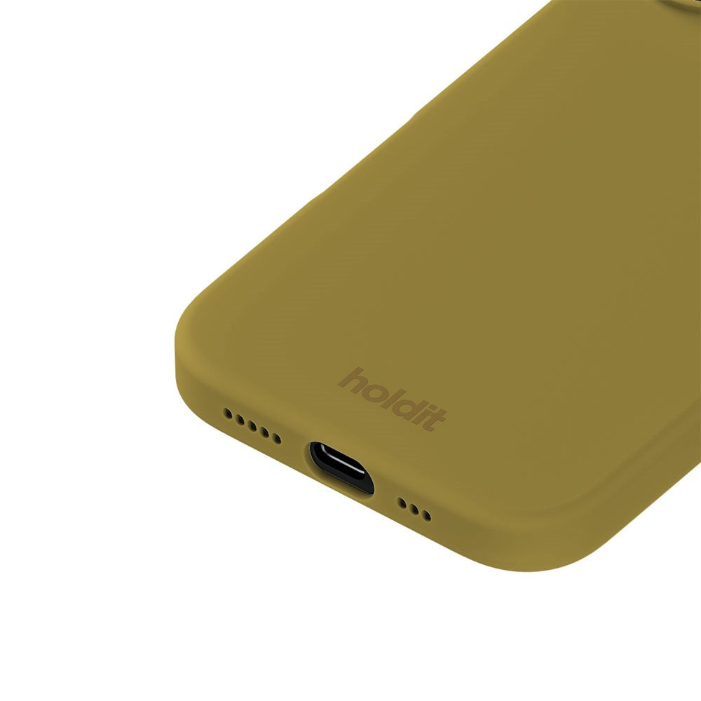 iPhone 16 Holdit Soft Touch Silicone Case - Warm Olive