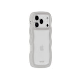 iPhone 17 Pro Holdit Wavy Case - Wool Grey / Transparent