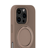 iPhone 16 Pro Holdit Silicone Stand Case - Mocha Brown