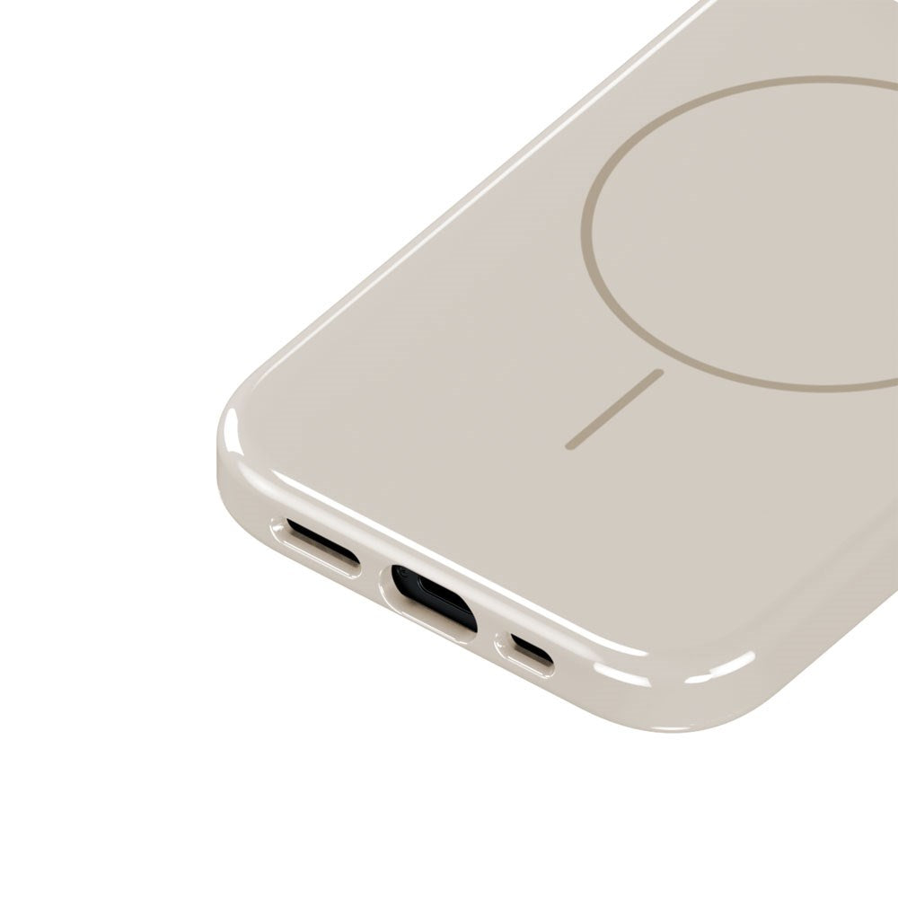 iPhone 16e / 15 / 14 / 13 Holdit Mono Case - MagSafe Compatible - Light Beige / Beige