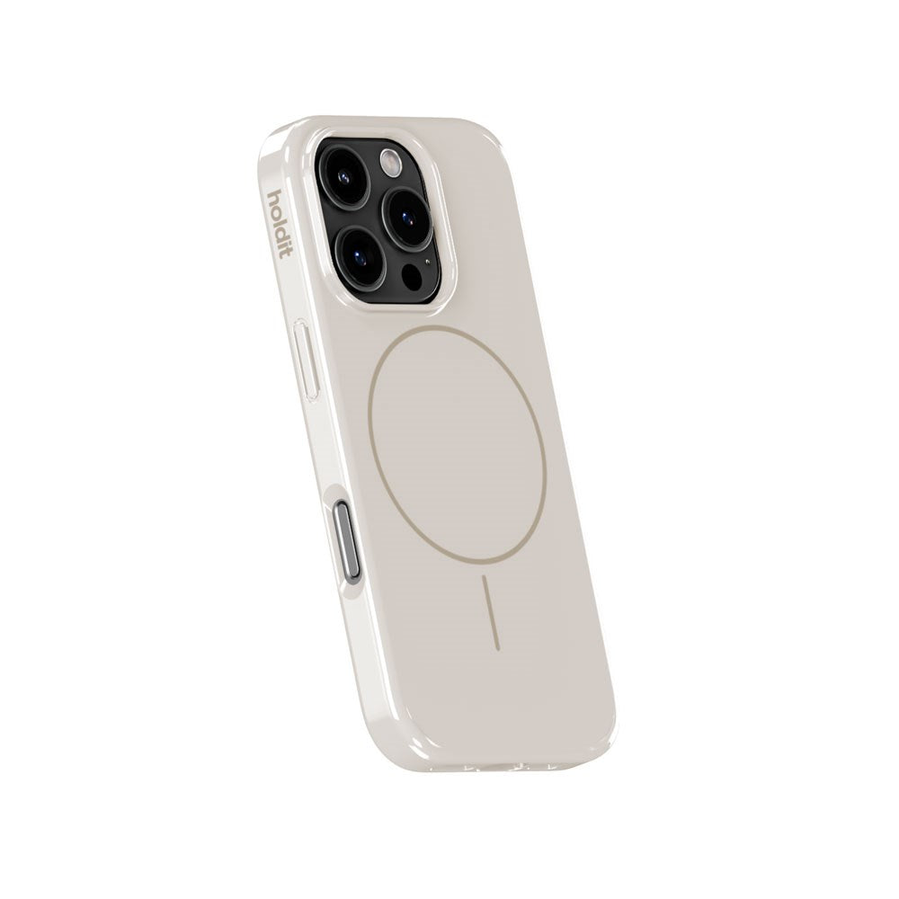 iPhone 16 Pro Holdit Mono Case - MagSafe Compatible - Light Beige / Beige