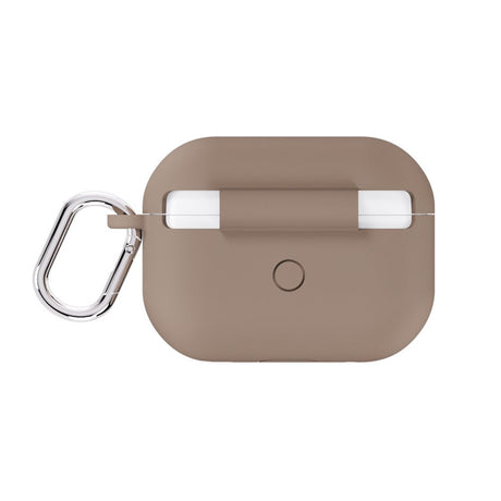 Apple AirPods Pro (1st & 2nd Gen.) Holdit Silicone Case with Carabiner - Mocha Brown