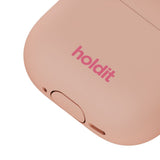 Apple AirPods (4th Gen.) Holdit Silicone Case with Carabiner - Bare Pink