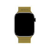 Apple Watch (42/44/SE/45/46/49mm) Holdit Silicone Magnet Strap - Warm Olive / Black