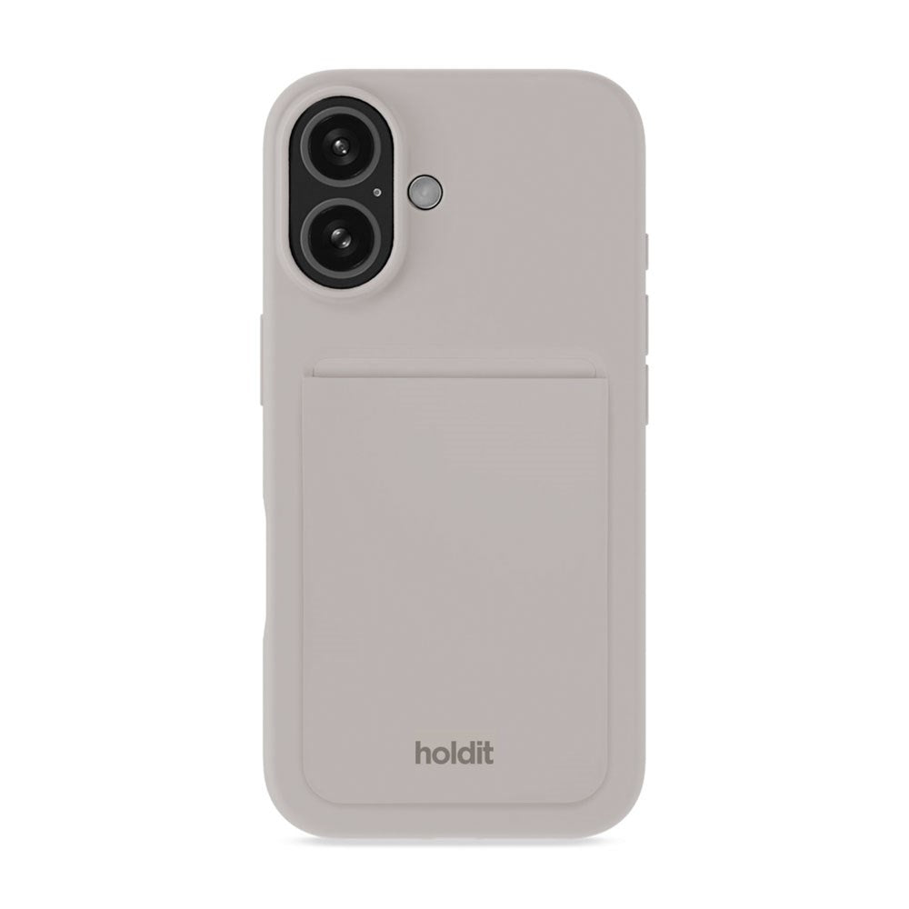 Holdit MagSafe Silicone Card Holder - Wool Gray