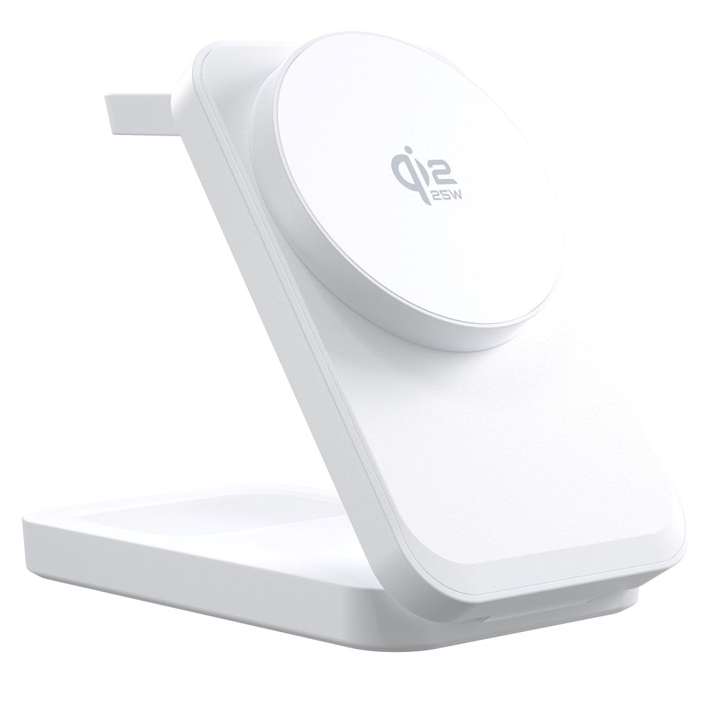 Smartline Foldable 3-in-1 Wireless Charger 25W - Qi2 Compatible - White