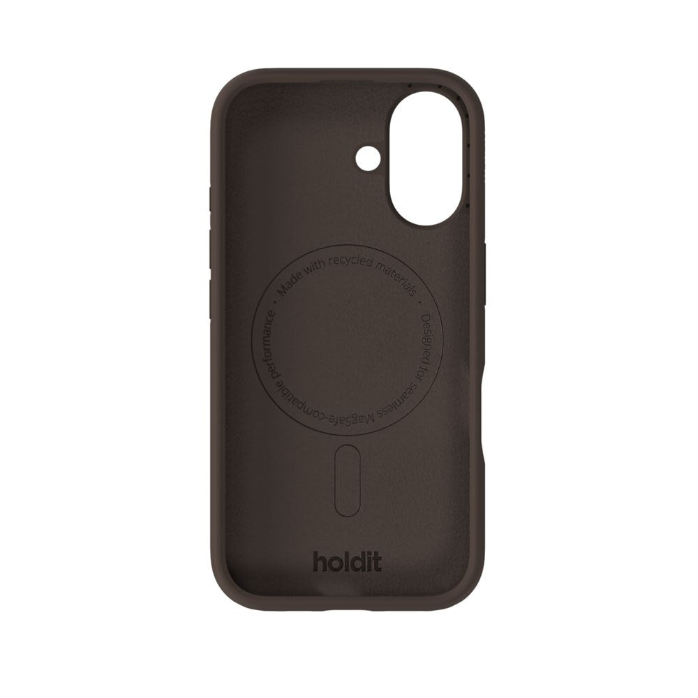 iPhone 16 Holdit Soft Touch MagSafe Silicone Case - Chocolate