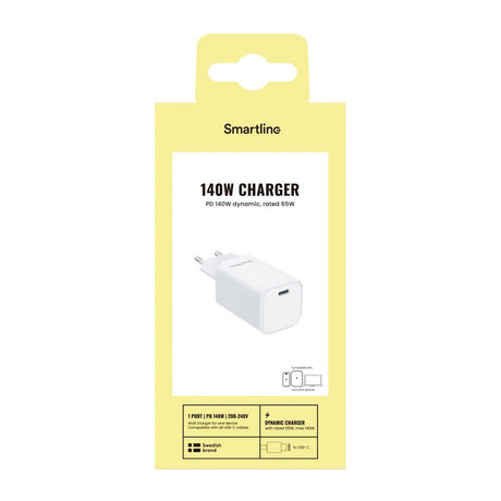 Smartline 140W Wall Charger with 1x USB-C - White