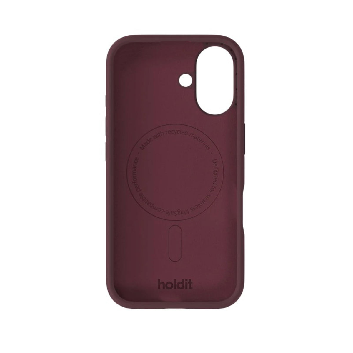 iPhone 16 Holdit Soft Touch MagSafe Silicone Case - Bordeaux