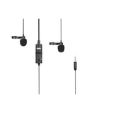 BOYA BY-M1DM Dual Microphone with 3.5mm Mini Jack - 4m - Black