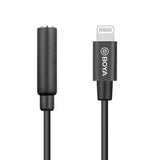 BOYA BY-K3 Audio Adapter - Lightning to 3.5mm Mini Jack - Black